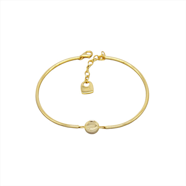 SIGNET BANGLE BRACELET (GOLD)