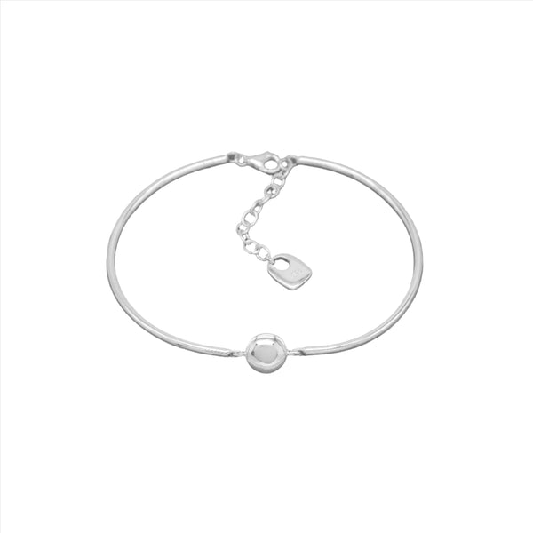 SIGNET BANGLE BRACELET (SILVER)