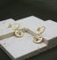 PEARL STAR HOOP EARRINGS (GOLD)