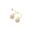 PEARL STAR HOOP EARRINGS (GOLD)