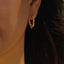 SPARK HOOP EARRINGS (GOLD)