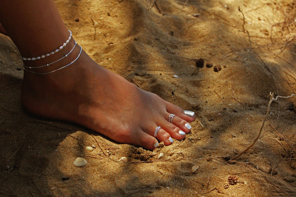 SNAKE & BALL LAYERED ANKLET