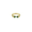 TWIN HEART RING (GOLD)