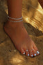 PEARL & SILVER BALL ANKLET