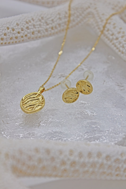 WAVE COIN EARRINGS