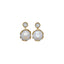 PEARL & MOONSTONE EARRINGS (GOLD)