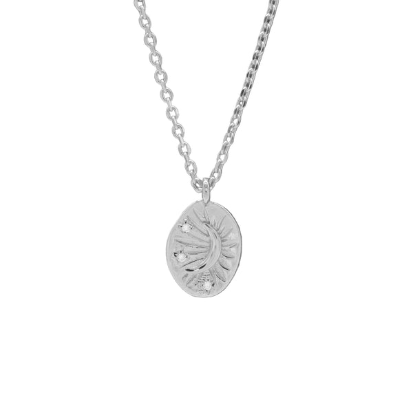 MOONLIT STAR NECKLACE (SILVER)