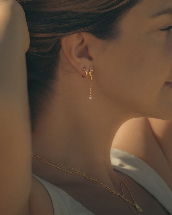 BRANCH HOOP EARRINGS