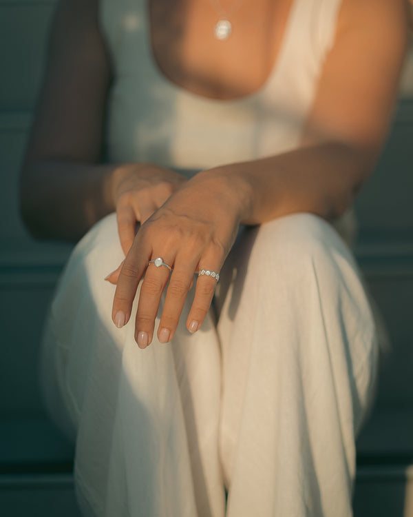ROUND PEARL RING