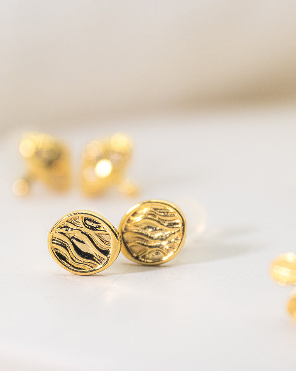 WAVE COIN EARRINGS