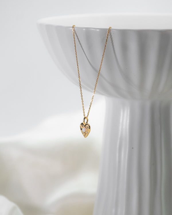 STARRY OPAL HEART NECKLACE